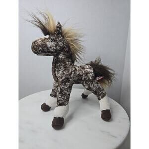 Douglas Cuddle Toys Mosiac Brown Dappled Foal 10" Stuffed Plush #4561 Pre-loved